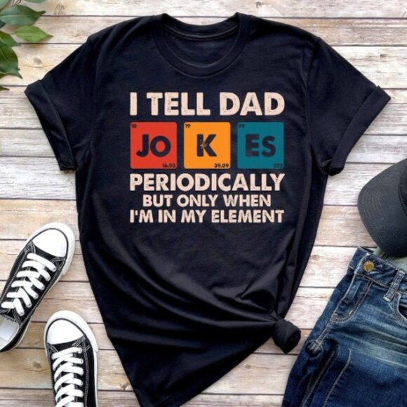 Dad Jokes Shirt, Funny Dad Shirt, Father Shirt, Gift For Dad - Picture 1 of 3